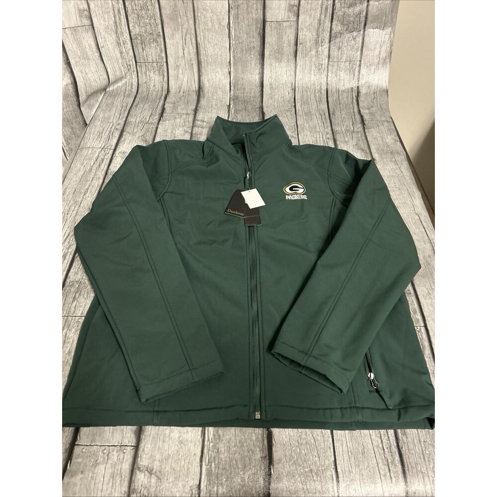 NWT Men’s Dunbrooke Green Bay Packers Softshell Fleece Lined Jacket XL X-Large